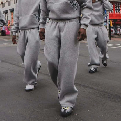 Street Style Embroidered Sweatpants