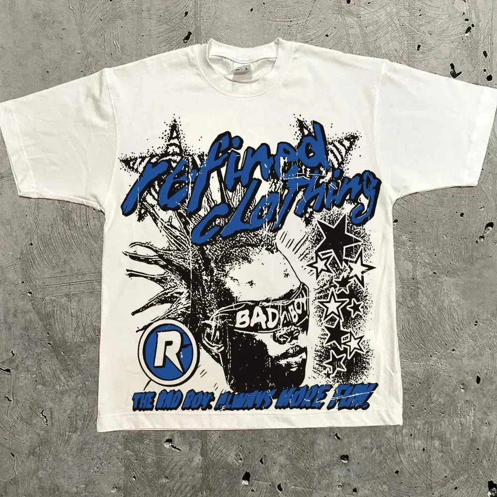 T-shirt Harajuku Graphic – Streetwear Vintage Unisexe