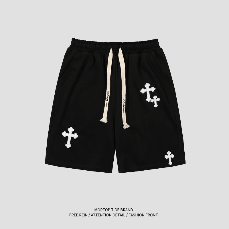 Short Hip-Hop Streetwear – Wide Leg Casual Unisexe