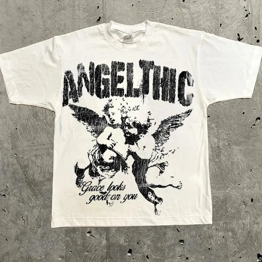 T-shirt Harajuku Graphic – Streetwear Vintage Unisexe