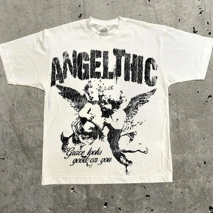 T-shirt Harajuku Graphic – Streetwear Vintage Unisexe