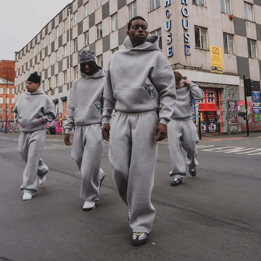 Street Style Embroidered Sweatpants