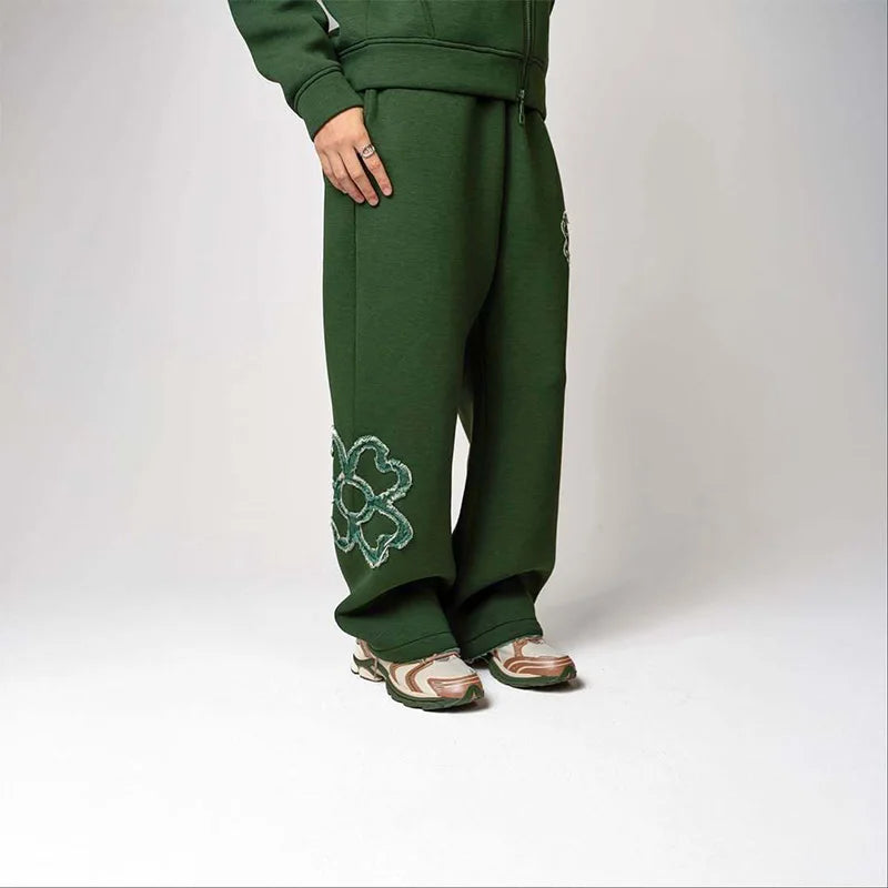 Y2K Clover Tracksuit Set (2 Piece)