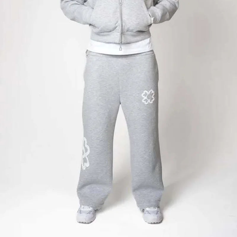 Y2K Clover Tracksuit Set (2 Piece)