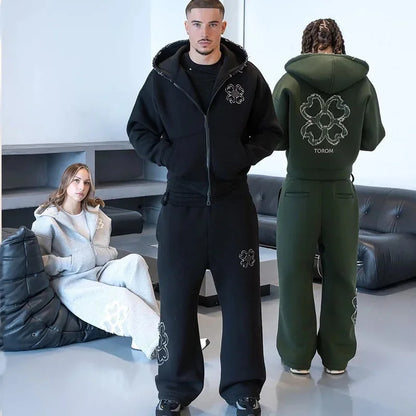 Y2K Clover Tracksuit Set (2 Piece)