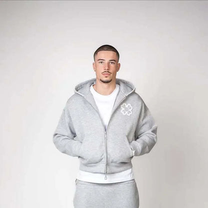 Y2K Clover Tracksuit Set (2 Piece)