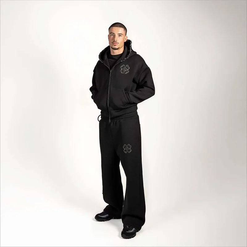 Y2K Clover Tracksuit Set (2 Piece)