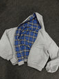Plaid Double-Sided Zip-Up Hoodie