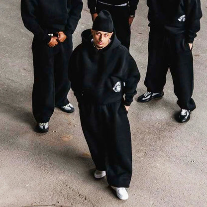 Street Style Embroidered Sweatpants