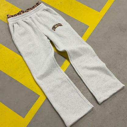 Y2K Leopard Hoodie & Sweatpants Set