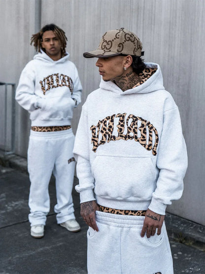 Y2K Leopard Hoodie & Sweatpants Set