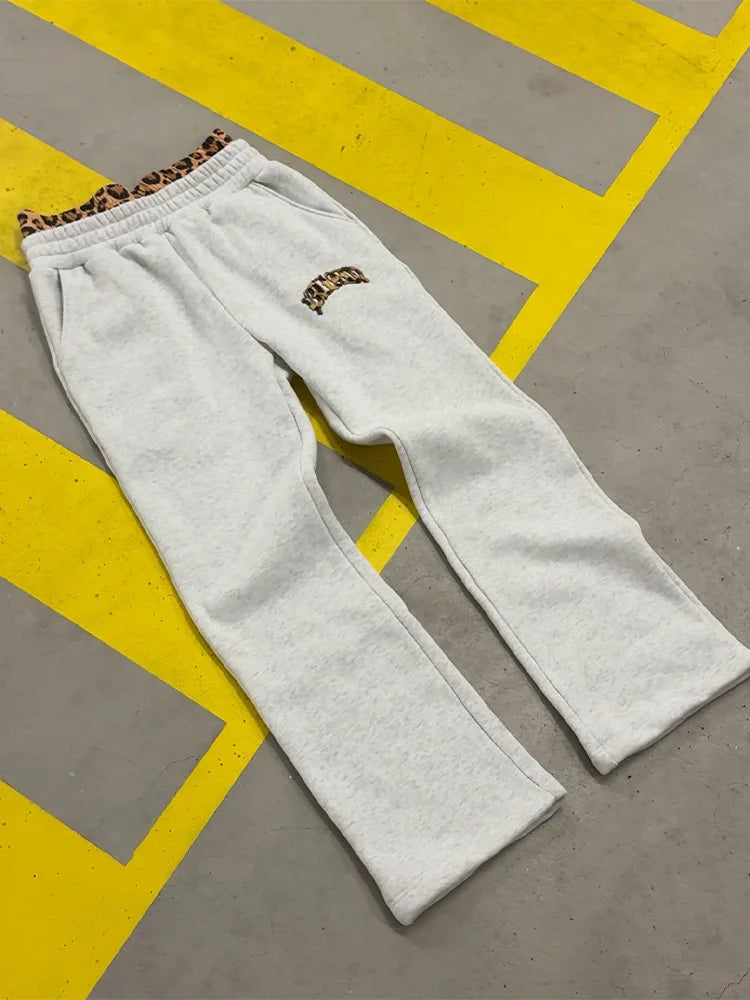Y2K Leopard Hoodie & Sweatpants Set